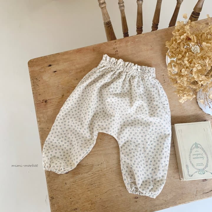 Mimi Market - Korean Baby Fashion - #babyclothing - Small Flower Pants - 9