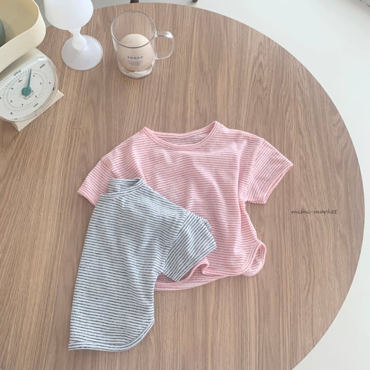 Mimi Market - Korean Baby Fashion - #babyoutfit - Mi Love Stripes Tee - 2