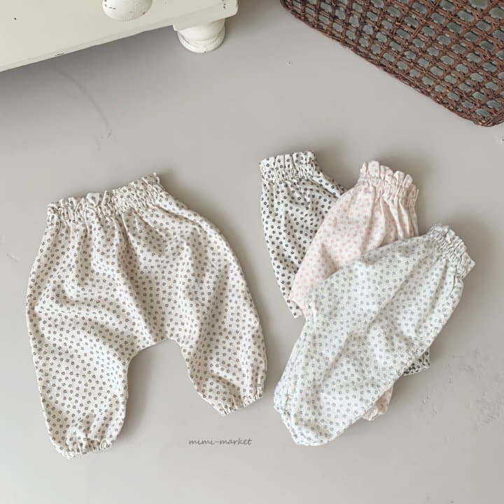 Mimi Market - Korean Baby Fashion - #babyoutfit - Small Flower Pants