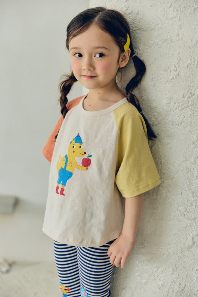 Mimico - Korean Children Fashion - #discoveringself - Bear Fox Tee - 3