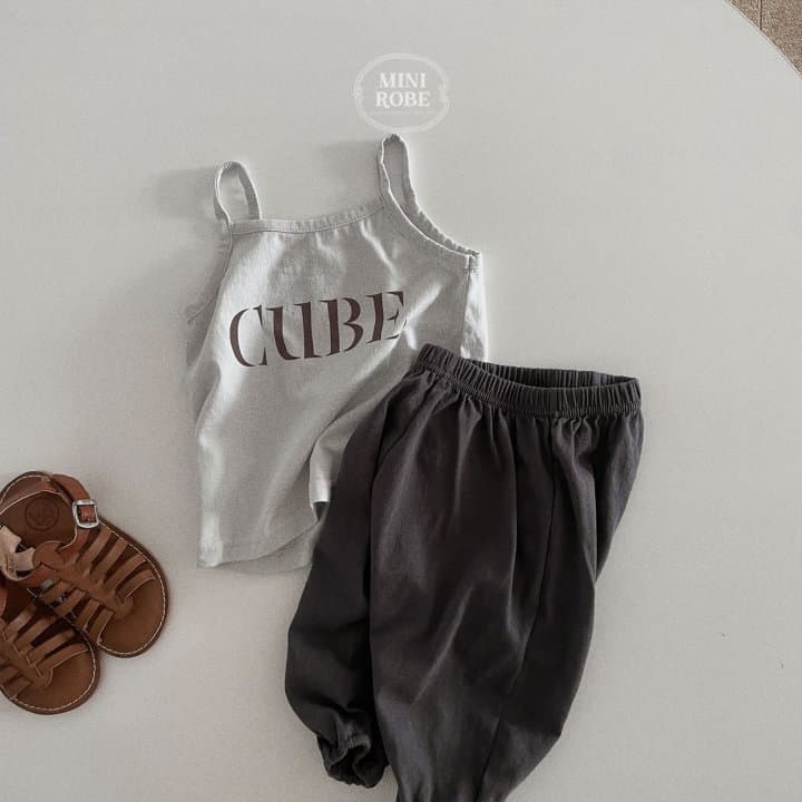 Mini Robe - Korean Baby Fashion - #babyfever - Cube Sleeveless - 9