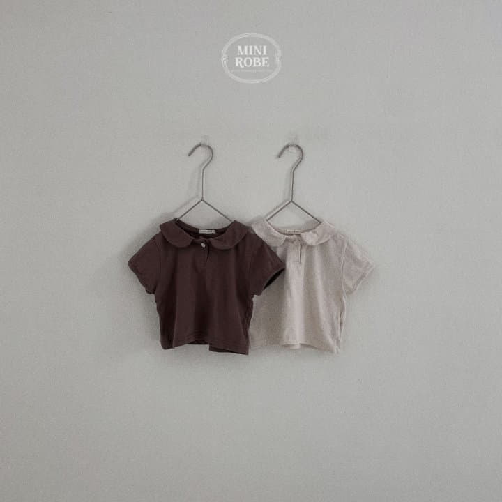 Mini Robe - Korean Baby Fashion - #babygirlfashion - Marlang Collar Tee - 9