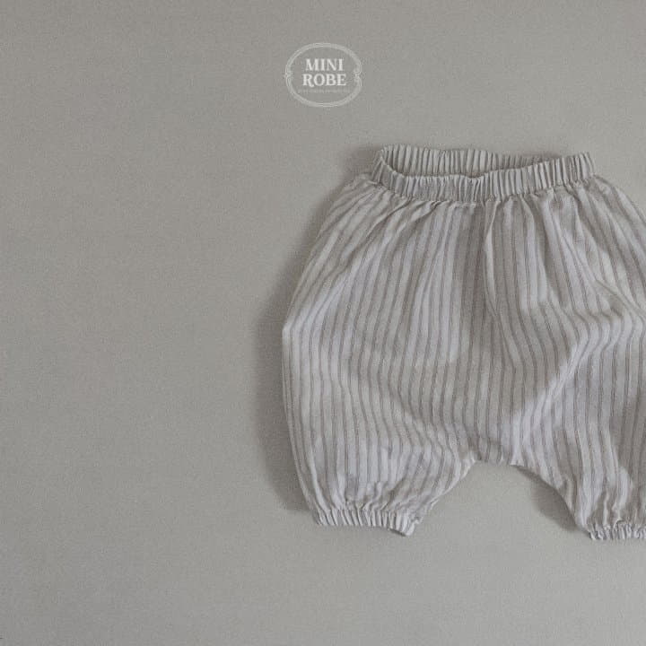 Mini Robe - Korean Baby Fashion - #babyoutfit - Yogurt Stripes Pants - 5