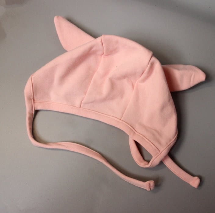 Miso - Korean Baby Fashion - #babyboutique - Pig Bonnet Hat - 4