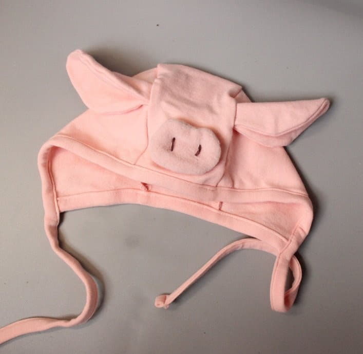 Miso - Korean Baby Fashion - #smilingbaby - Pig Bonnet Hat - 2