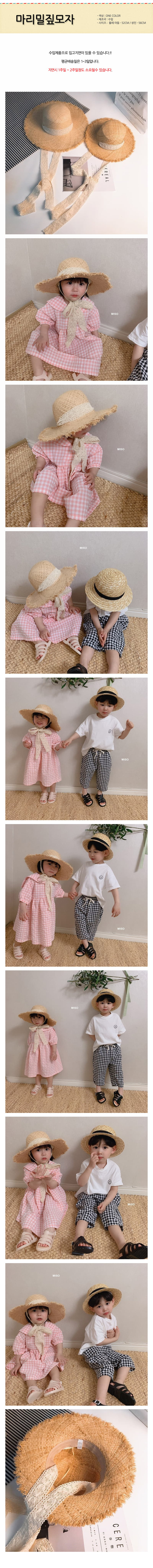 Miso - Korean Children Fashion - #Kfashion4kids - Marie Straw Hat