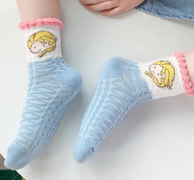 Miso - Korean Children Fashion - #stylishchildhood - Pink Blouse Socks Set - 5