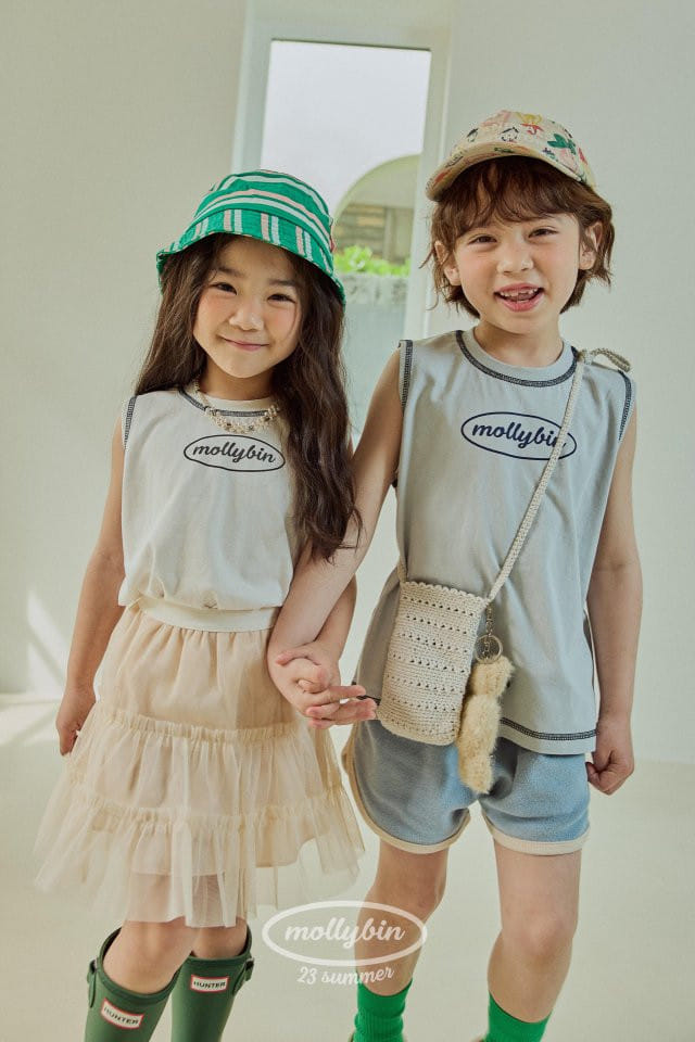 Mollybin - Korean Children Fashion - #childofig - One Point Sleeveless - 11