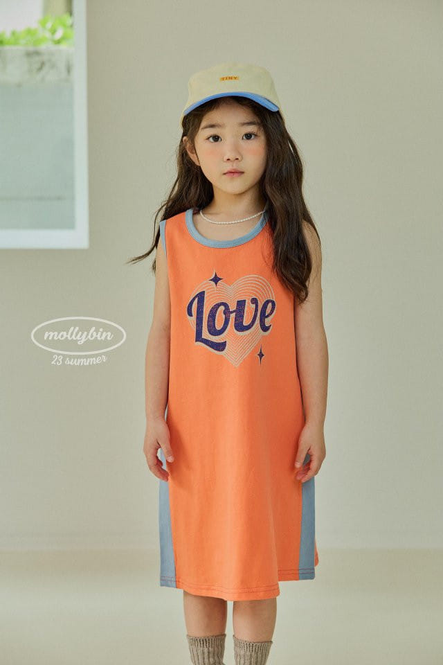 Mollybin - Korean Children Fashion - #discoveringself - Love Color One-piece - 9