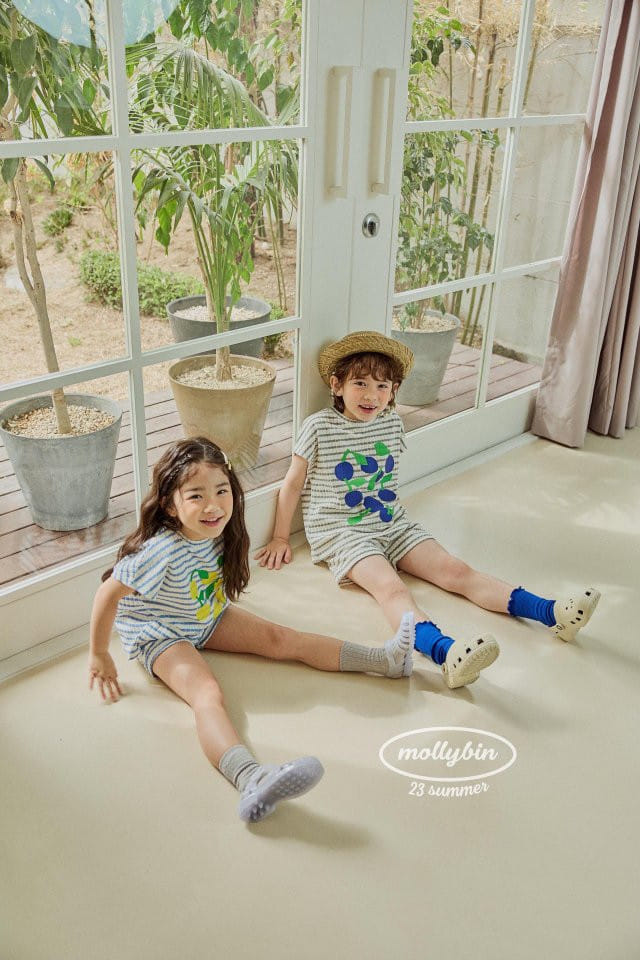 Mollybin - Korean Children Fashion - #discoveringself - Sweet Terry Top Bottom Set - 7