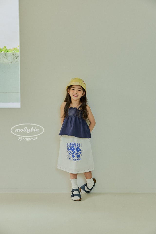 Mollybin - Korean Children Fashion - #fashionkids - Flower Skirt - 4