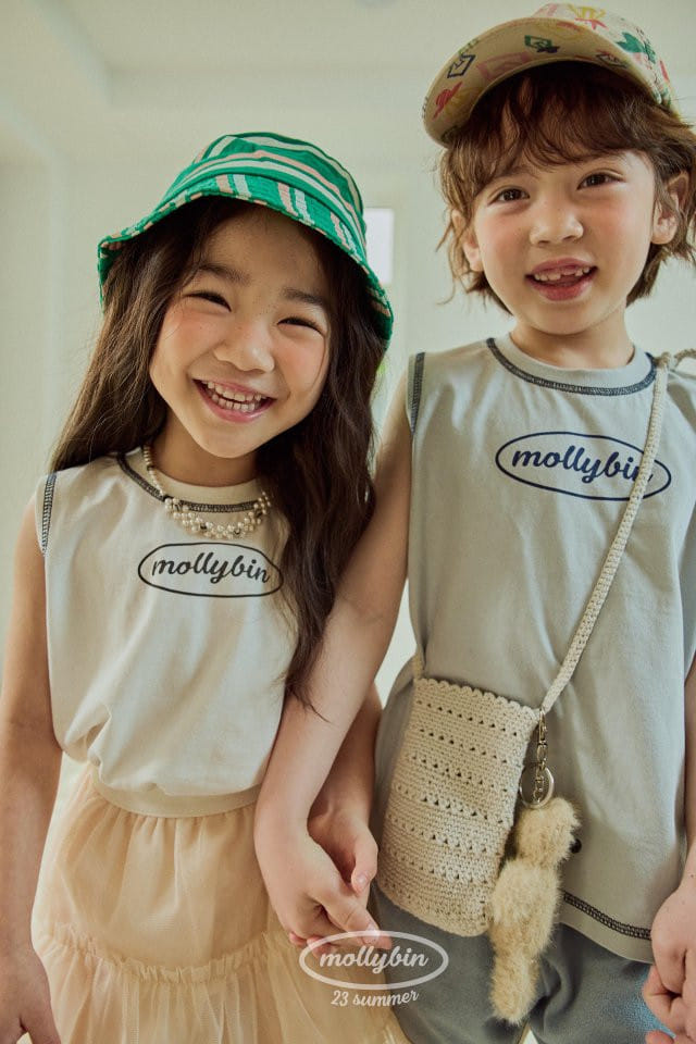 Mollybin - Korean Children Fashion - #kidzfashiontrend - One Point Sleeveless - 2