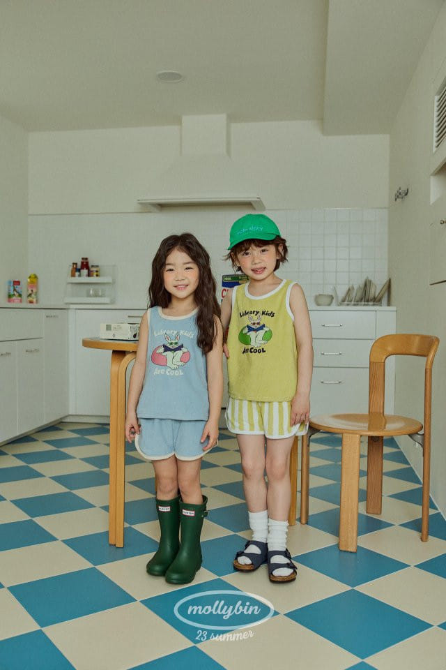 Mollybin - Korean Children Fashion - #magicofchildhood - Summer Rabbit Top Bottom Set - 3