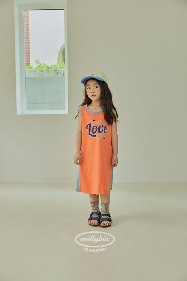 Mollybin - Korean Children Fashion - #minifashionista - Love Color One-piece - 3