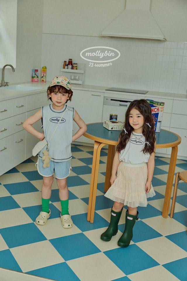 Mollybin - Korean Children Fashion - #minifashionista - One Point Sleeveless - 6