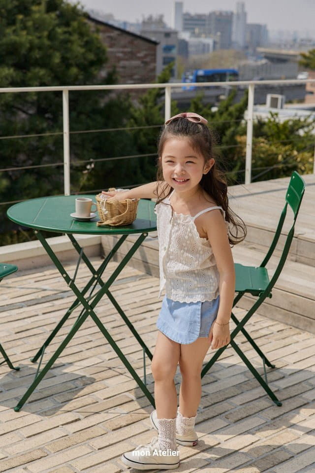 Mon Atelier - Korean Children Fashion - #Kfashion4kids - Denim Wrap Shorts - 11