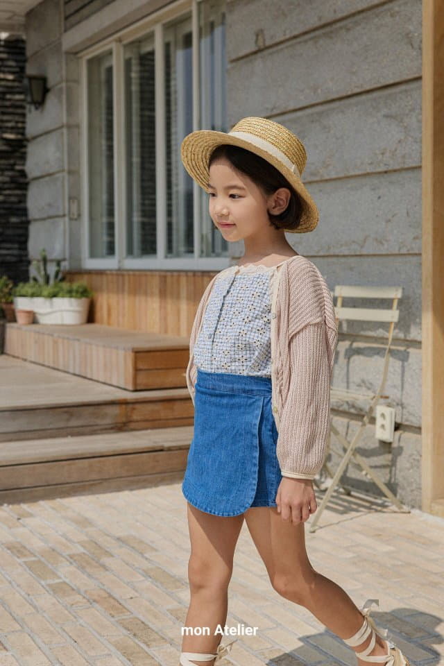 Mon Atelier - Korean Children Fashion - #childofig - Denim Wrap Shorts - 3