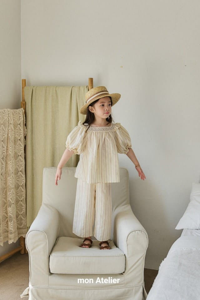 Mon Atelier - Korean Children Fashion - #childofig - Moroco Top Bottom Set - 10