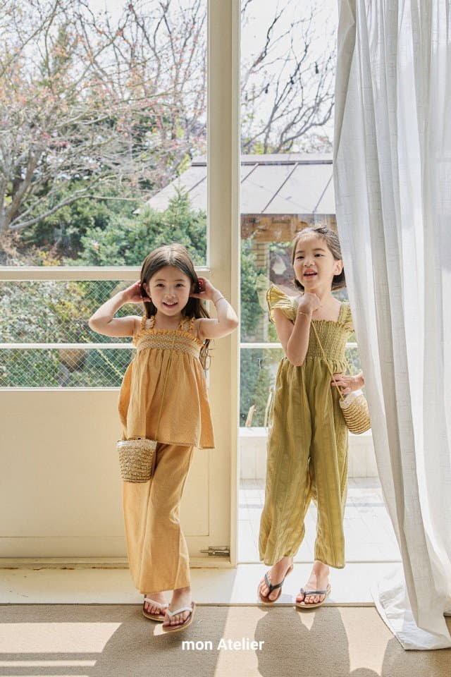 Mon Atelier - Korean Children Fashion - #childofig - Orange Bonbon Top Bottom Set - 9