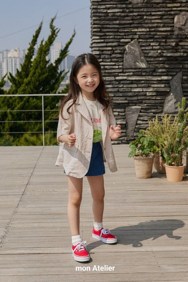 Mon Atelier - Korean Children Fashion - #childofig - Linen Half Jacket - 2