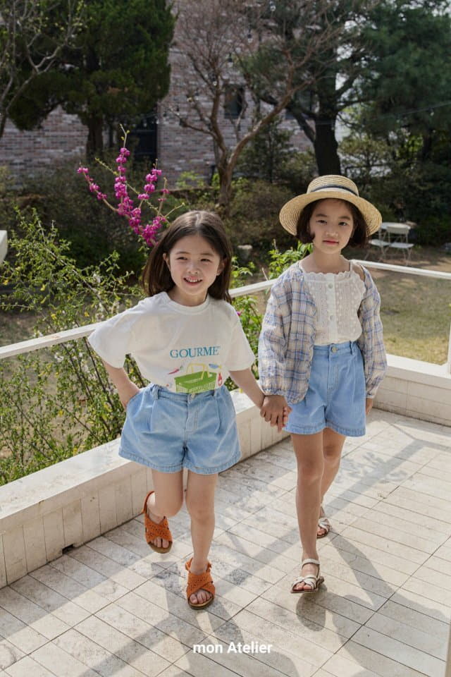 Mon Atelier - Korean Children Fashion - #childrensboutique - Denim Shorts - 5