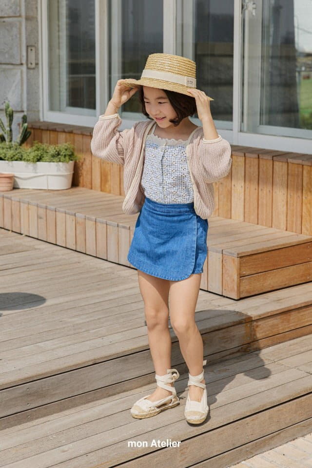 Mon Atelier - Korean Children Fashion - #childofig - Denim Wrap Shorts - 4