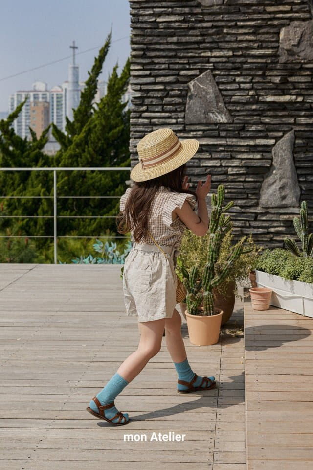 Mon Atelier - Korean Children Fashion - #childrensboutique - Linen Belt Shorts - 3