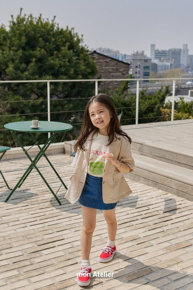 Mon Atelier - Korean Children Fashion - #childofig - Linen Half Jacket - 4