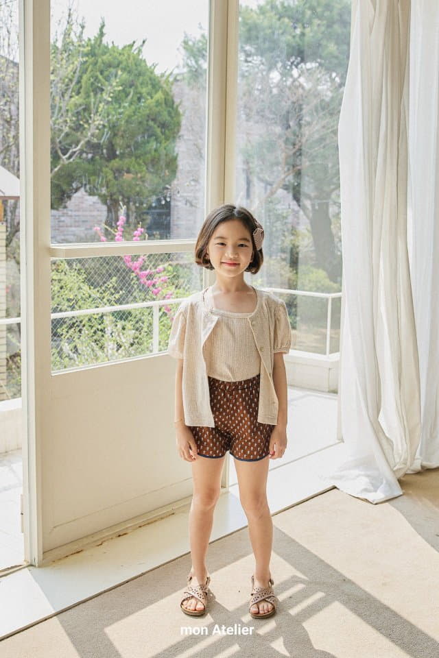 Mon Atelier - Korean Children Fashion - #designkidswear - Eyelet Top Bottom Set - 3