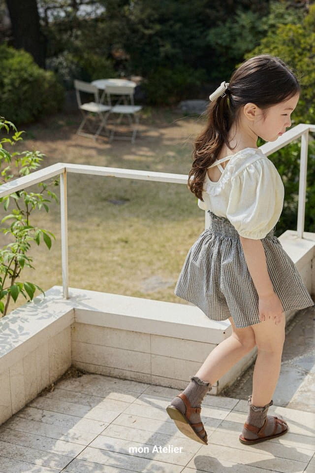 Mon Atelier - Korean Children Fashion - #fashionkids - Tesle Shorts - 5