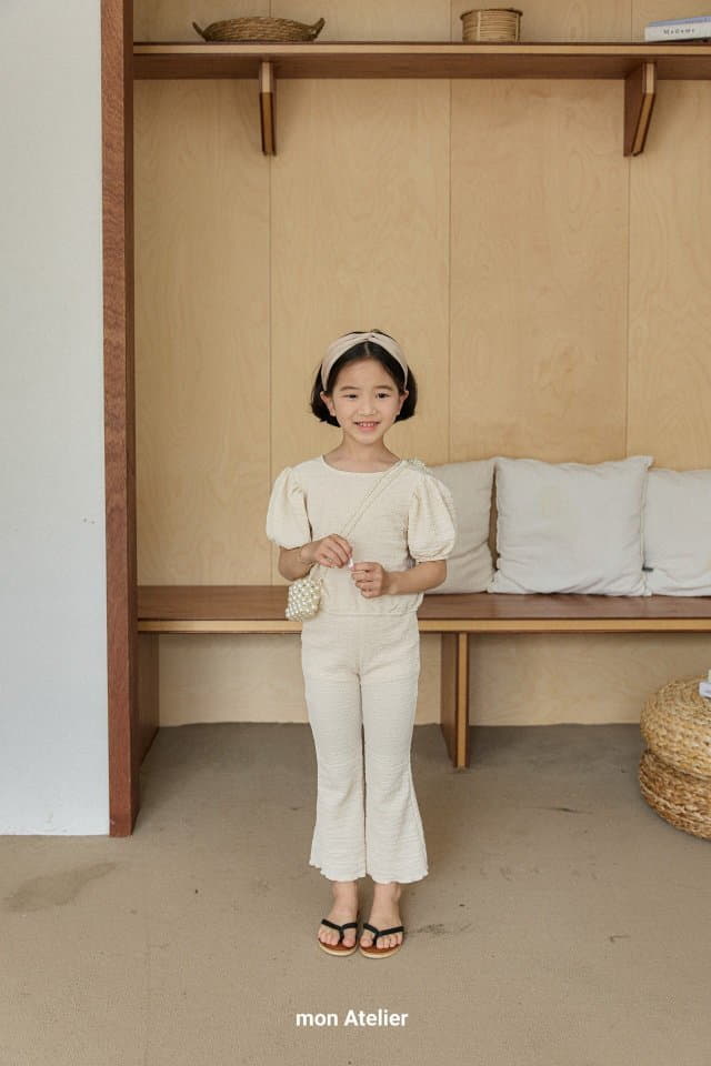 Mon Atelier - Korean Children Fashion - #fashionkids - Rinkle Top Bottom Set