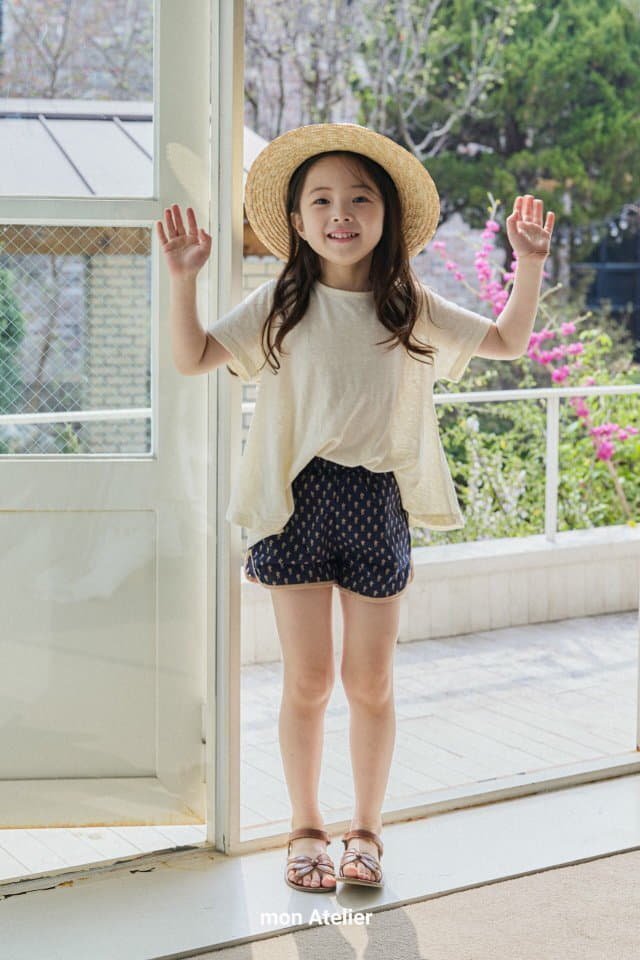 Mon Atelier - Korean Children Fashion - #fashionkids - Linen Frea Tee