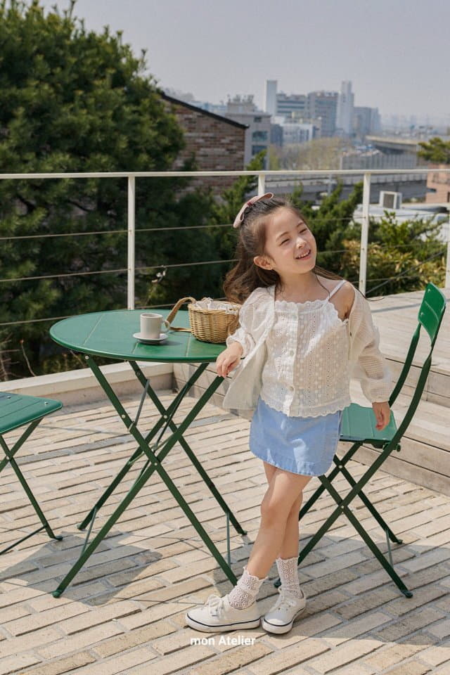 Mon Atelier - Korean Children Fashion - #kidsshorts - Check Cardigan - 9