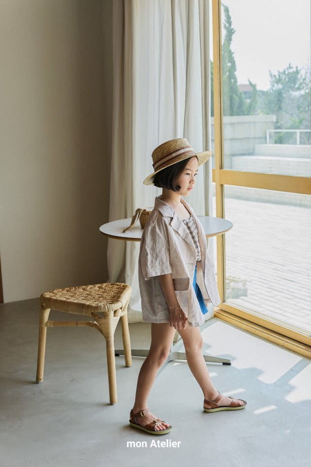 Mon Atelier - Korean Children Fashion - #littlefashionista - Linen Half Jacket - 12