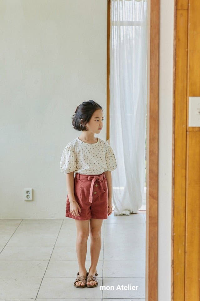 Mon Atelier - Korean Children Fashion - #magicofchildhood - Linen Belt Shorts - 12