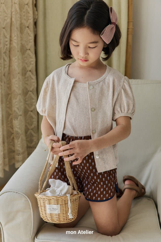 Mon Atelier - Korean Children Fashion - #magicofchildhood - Eyelet Top Bottom Set - 11