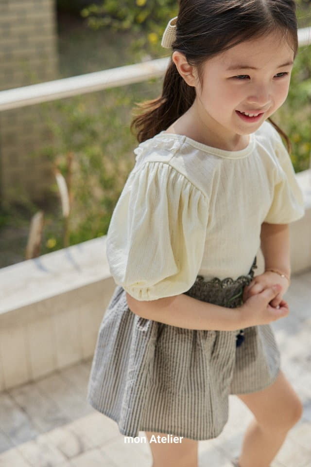 Mon Atelier - Korean Children Fashion - #littlefashionista - Cross Tee - 4