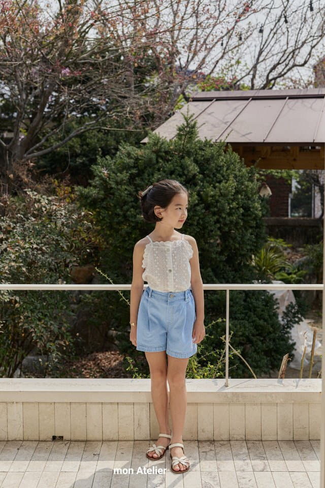 Mon Atelier - Korean Children Fashion - #toddlerclothing - Denim Shorts - 2