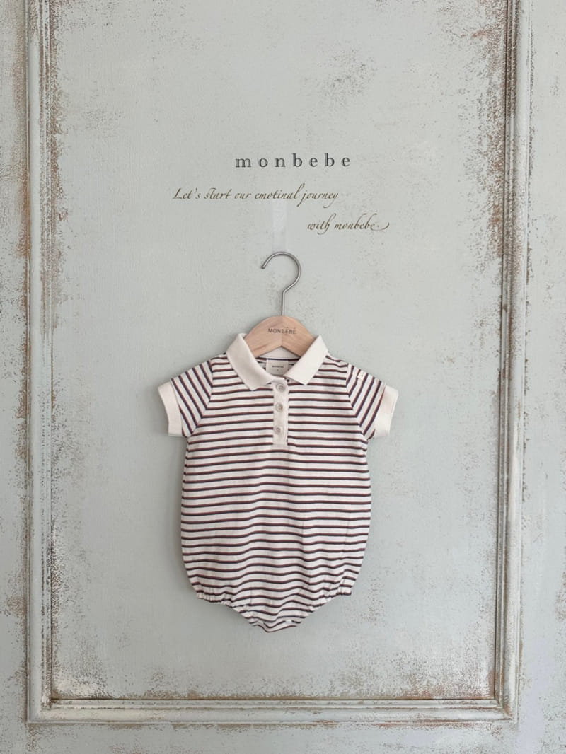 Monbebe - Korean Baby Fashion - #babyboutique - Caramel Collar One-piece