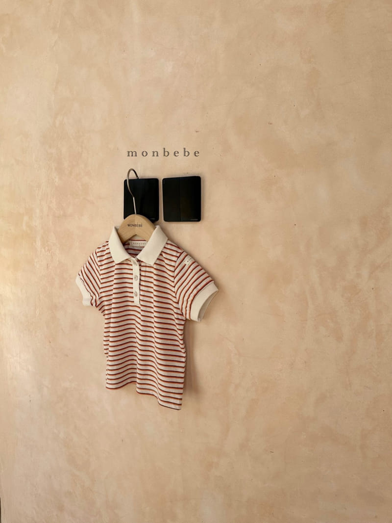 Monbebe - Korean Children Fashion - #discoveringself - Caramel Collar Tee - 4