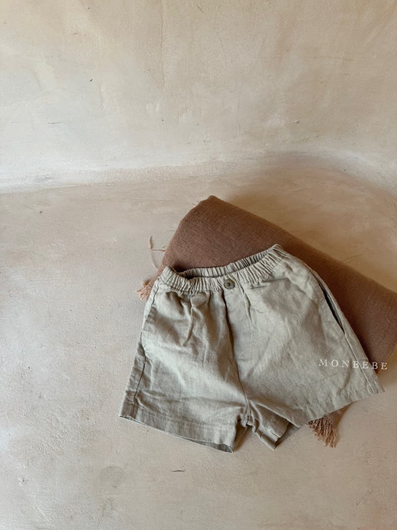 Monbebe - Korean Children Fashion - #littlefashionista - Linen Shorts - 2