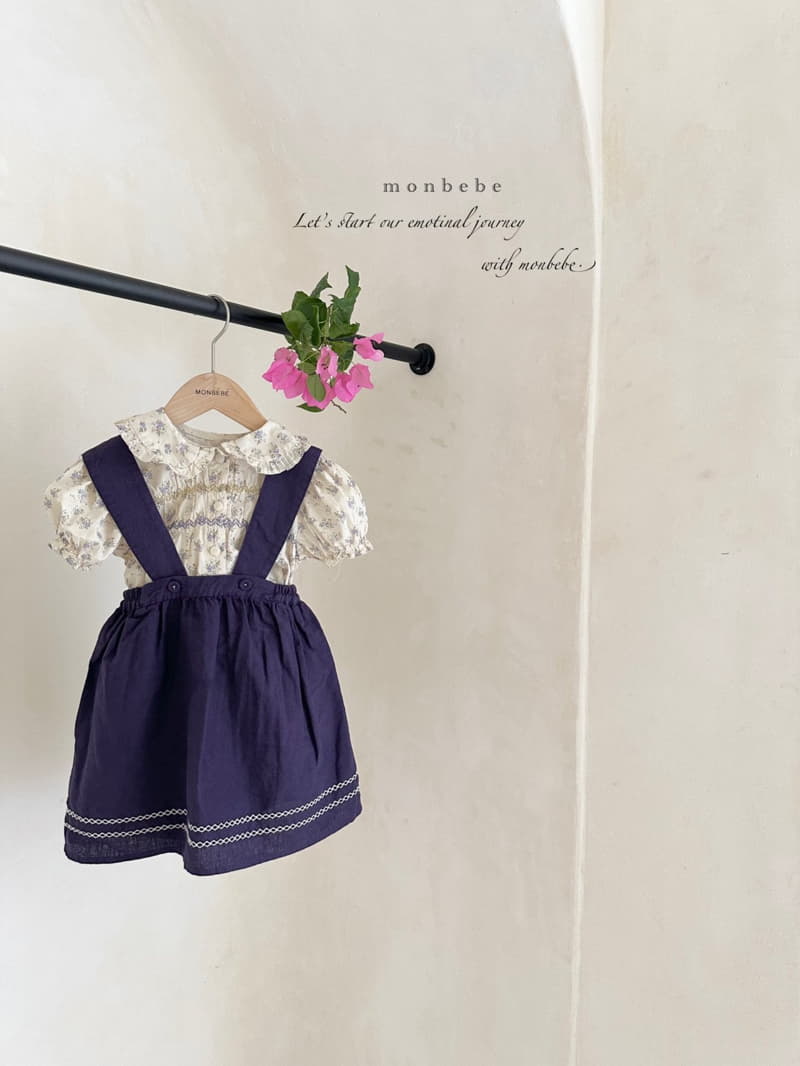 Monbebe - Korean Children Fashion - #magicofchildhood - Amy Dungarees Skirt - 6