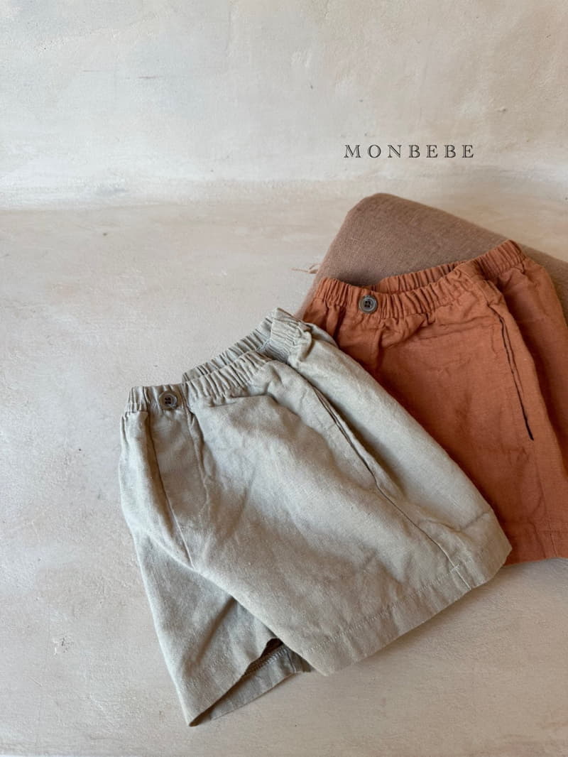 Monbebe - Korean Children Fashion - #toddlerclothing - Linen Shorts - 7