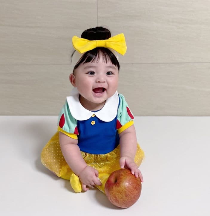 Moran - Korean Baby Fashion - #babyclothing - Princess Bodysuit with Hairbanf - 3