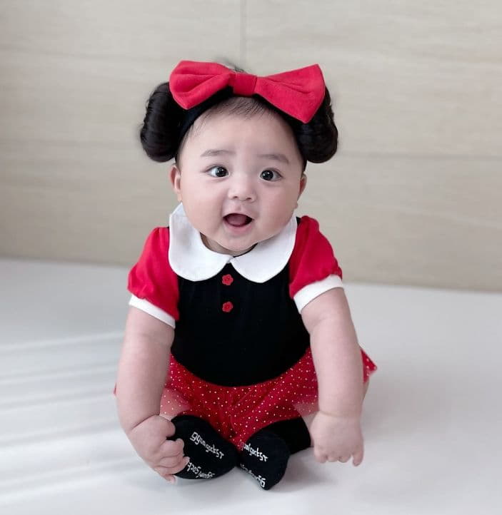 Moran - Korean Baby Fashion - #babyclothing - Princess Bodysuit with Hairbanf - 4