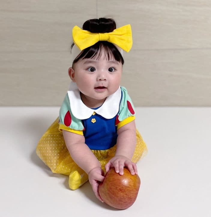 Moran - Korean Baby Fashion - #babyootd - Princess Bodysuit with Hairbanf - 9