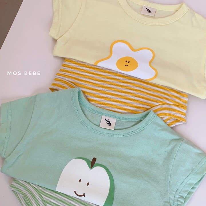 Mos Bebe - Korean Baby Fashion - #babyoutfit - Macket Top Bottom Set