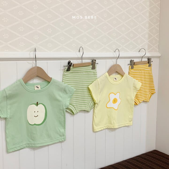 Mos Bebe - Korean Baby Fashion - #onlinebabyboutique - Macket Top Bottom Set - 3