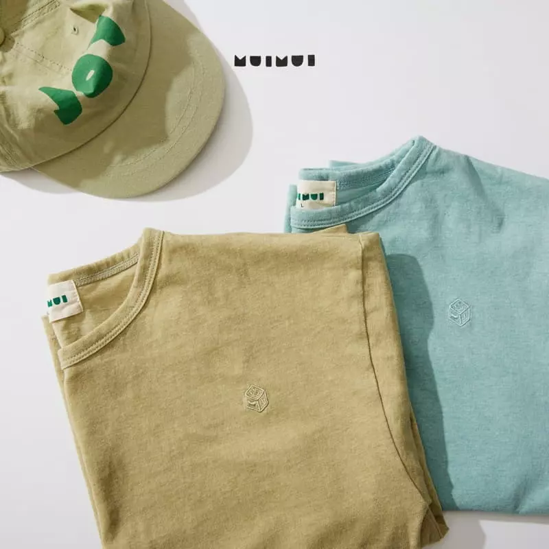 Mui Mui - Korean Children Fashion - #kidsshorts - Dice Pigment Tee - 8