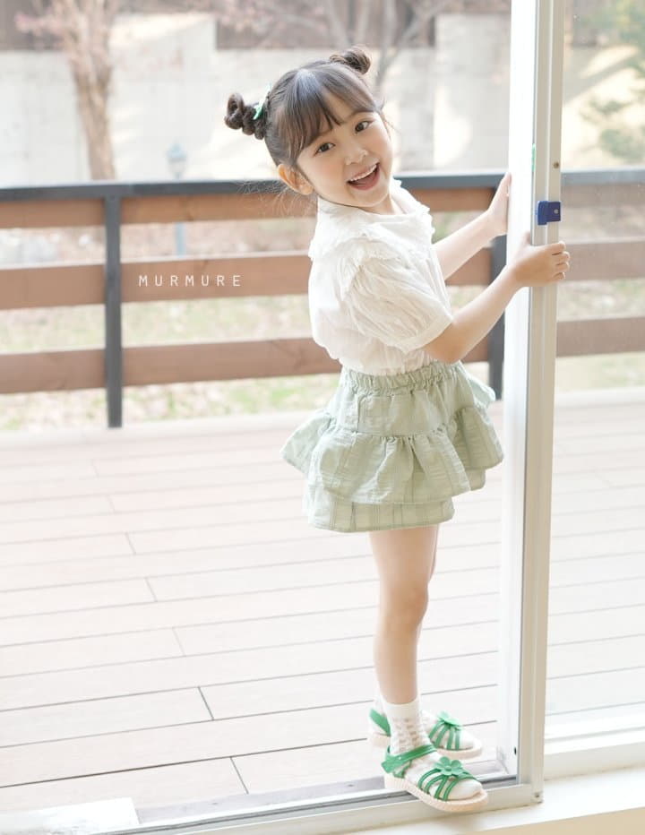 Murmure - Korean Children Fashion - #Kfashion4kids - Green Cancan Skirt Pants - 3